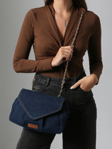 Cross Body Tas Le Suzon M Denim Brut Paul marius Blauw denim brut SUZM2DEB-vue-porte